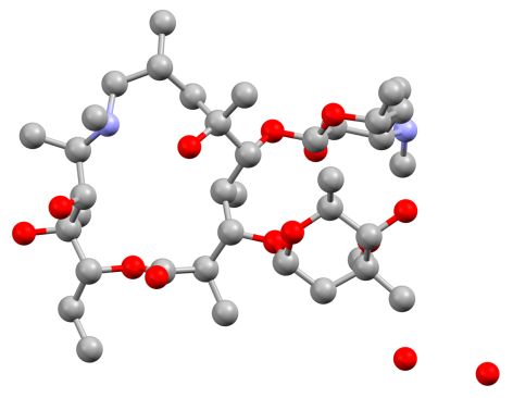 Structure of antibiotic azitromycin